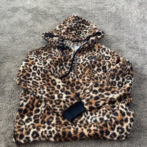 Victoria’s Secret Pink leopard Sherpa jacket